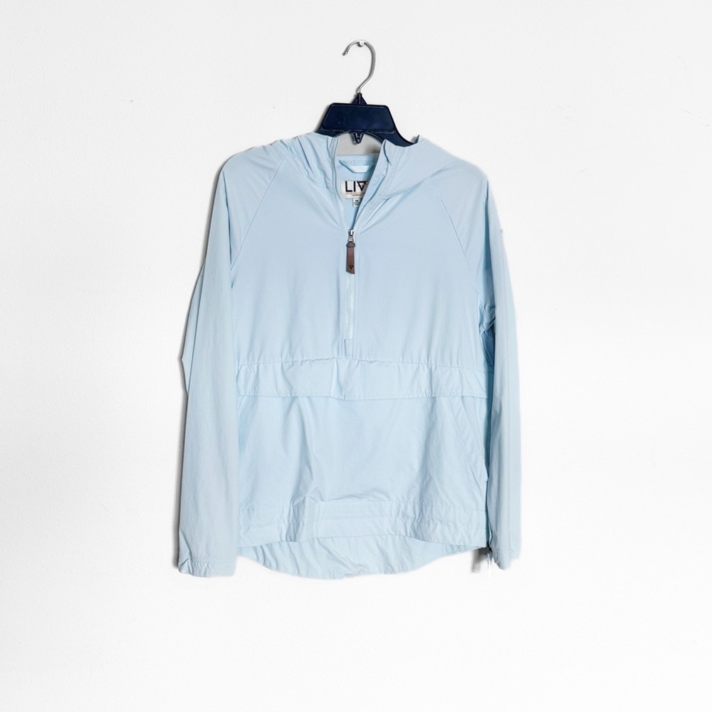 🌿Final Sale‎ Life Integrity Light Blue Pullover Hooded Jacket